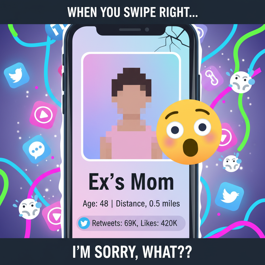 Matched with my ex's mom on a dating app. I think I just unlocked a new level of awkward.