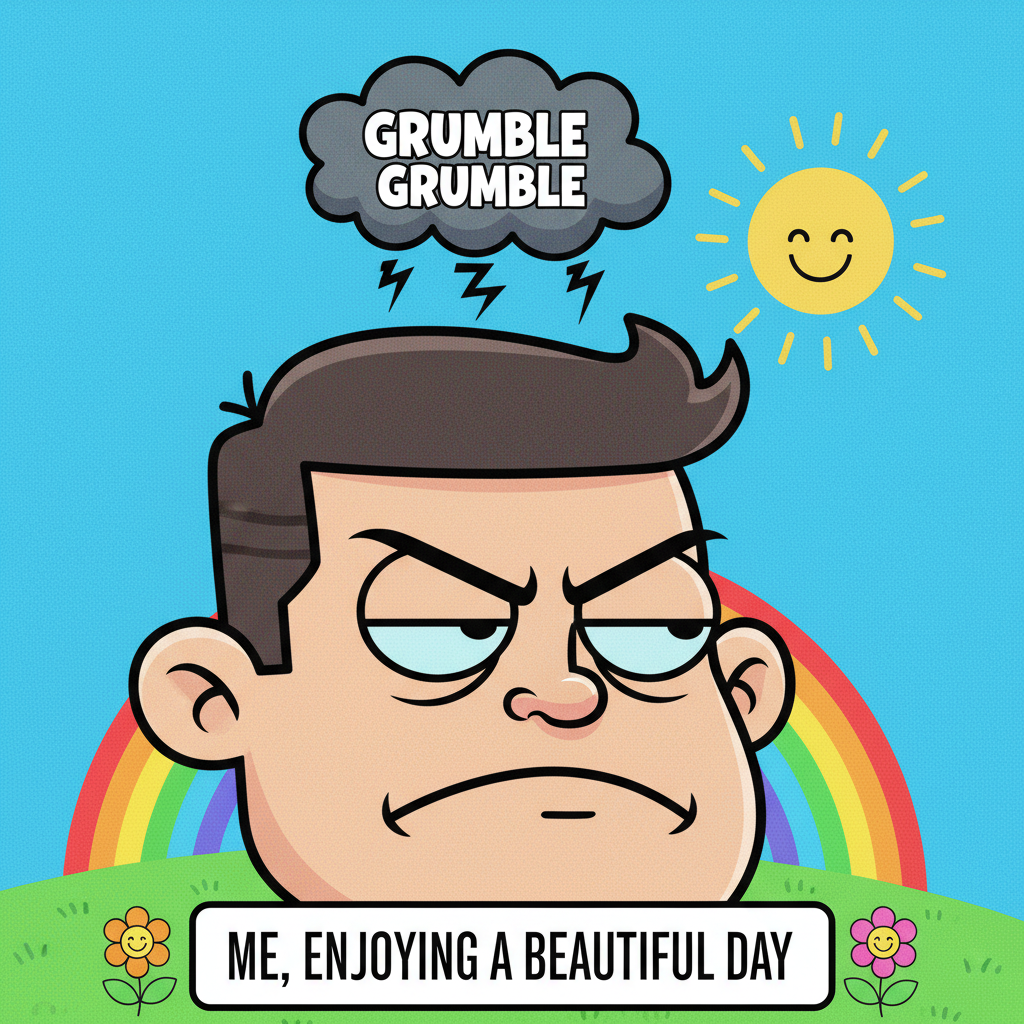 It's 75 degrees and sunny but somehow I'm still complaining. It's my birthright.