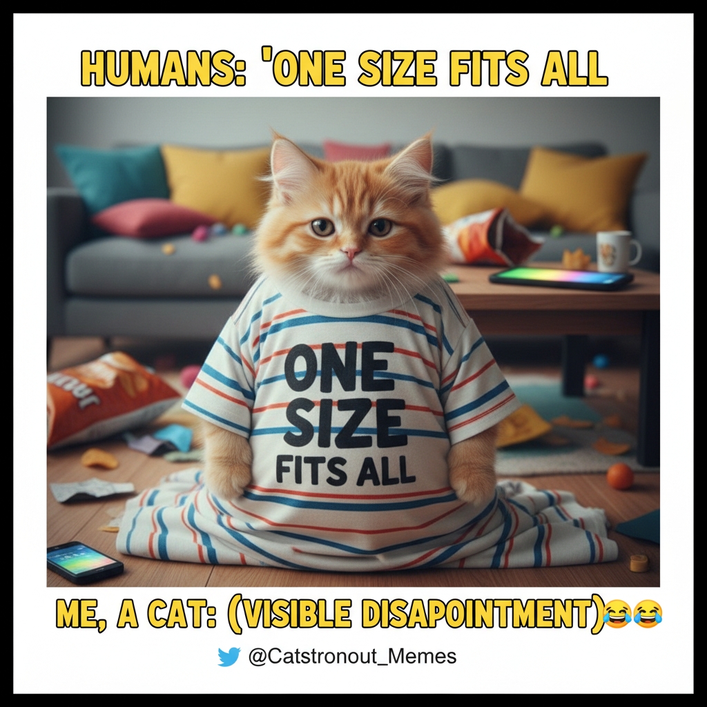 Bought 'one size fits all' online. It fits my cat perfectly. I'm not a cat.