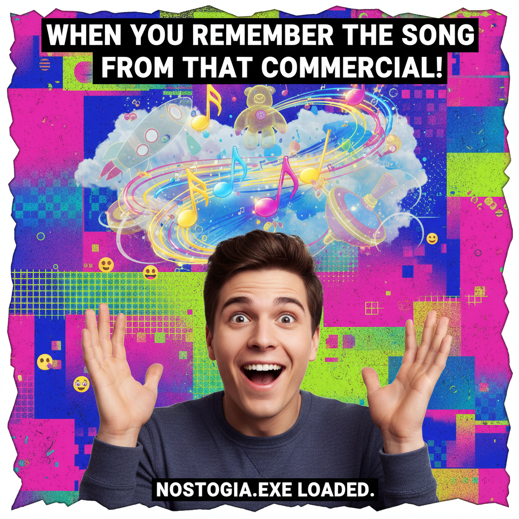 Hearing that one song from childhood that instantly unlocks 10 years of forgotten memories. 🤯