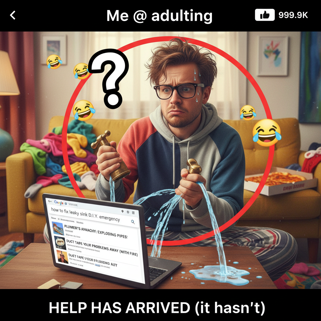 Adulting is just Googling 'how to fix [basic household item]' and hoping for the best.