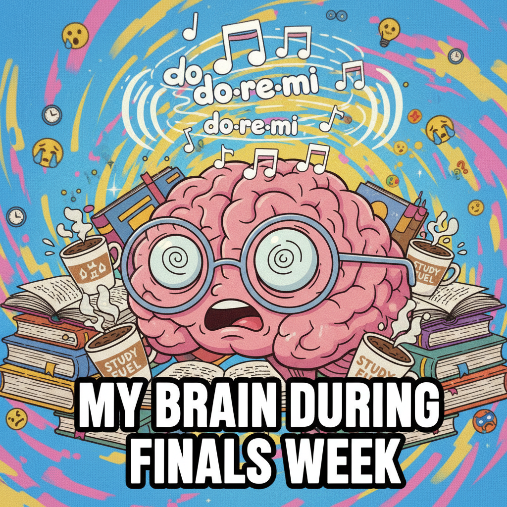 My brain during exam season: *elevator music*.