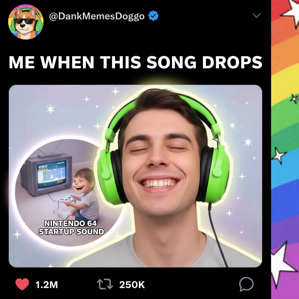 Hearing that one specific song from my childhood hits different. Instant time travel.