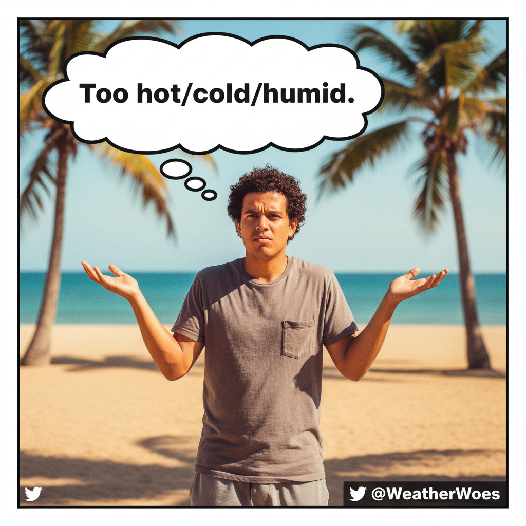 It's 70°F and sunny but I'm still complaining. It's my birthright as a human.