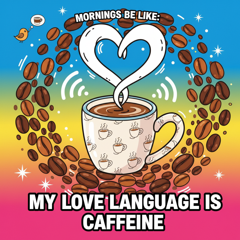 My blood type is coffee. My love language is a fresh brew.