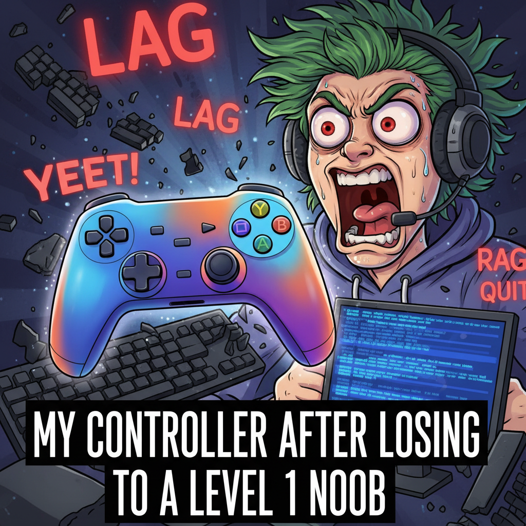 My controller just flew across the room. It was the game's fault, obviously.