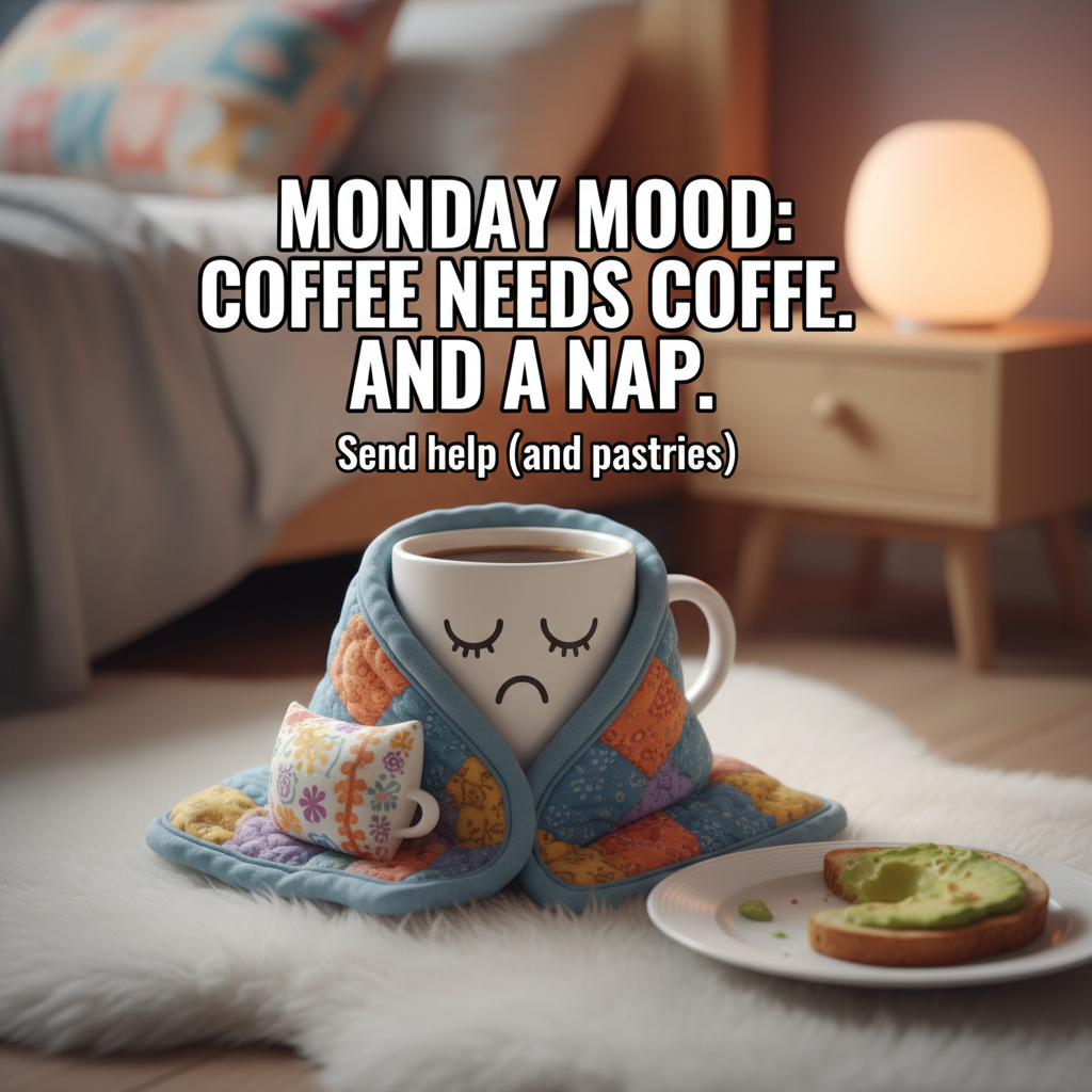 My seasonal depression is so bad, even my coffee is considering hibernation.