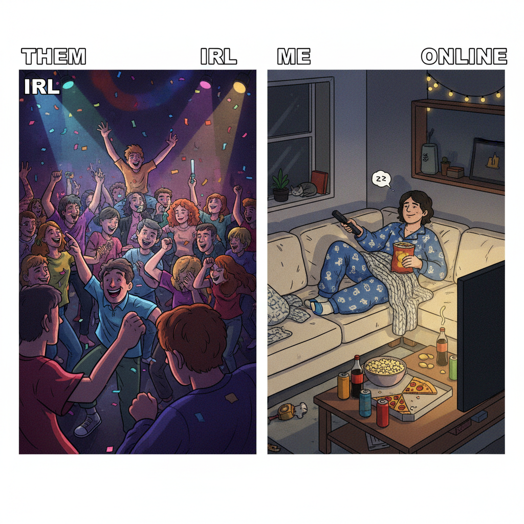 Friday night plans: wild adventures. Friday night reality: PJs and Netflix.