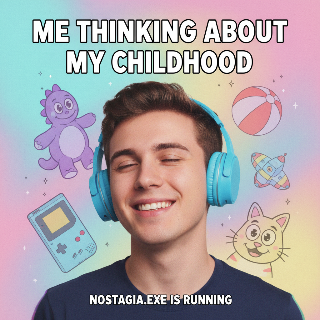 Hearing that one song from your childhood and instantly being 8 again.