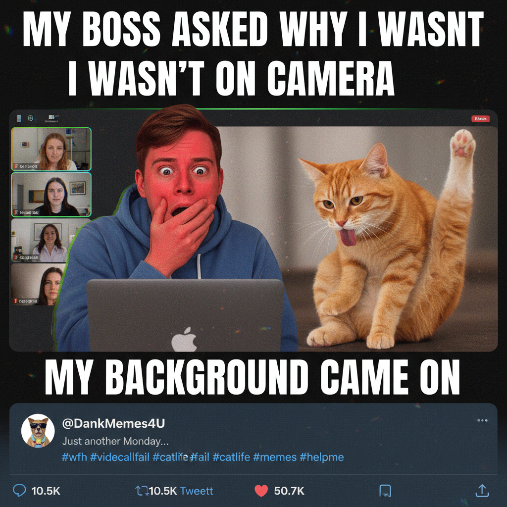 My camera was ON during that entire Zoom meeting. My cat was bathing himself. I'm done.