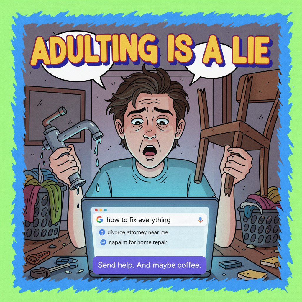 Adulting is just Googling 'how to fix [basic household item]' every single day.