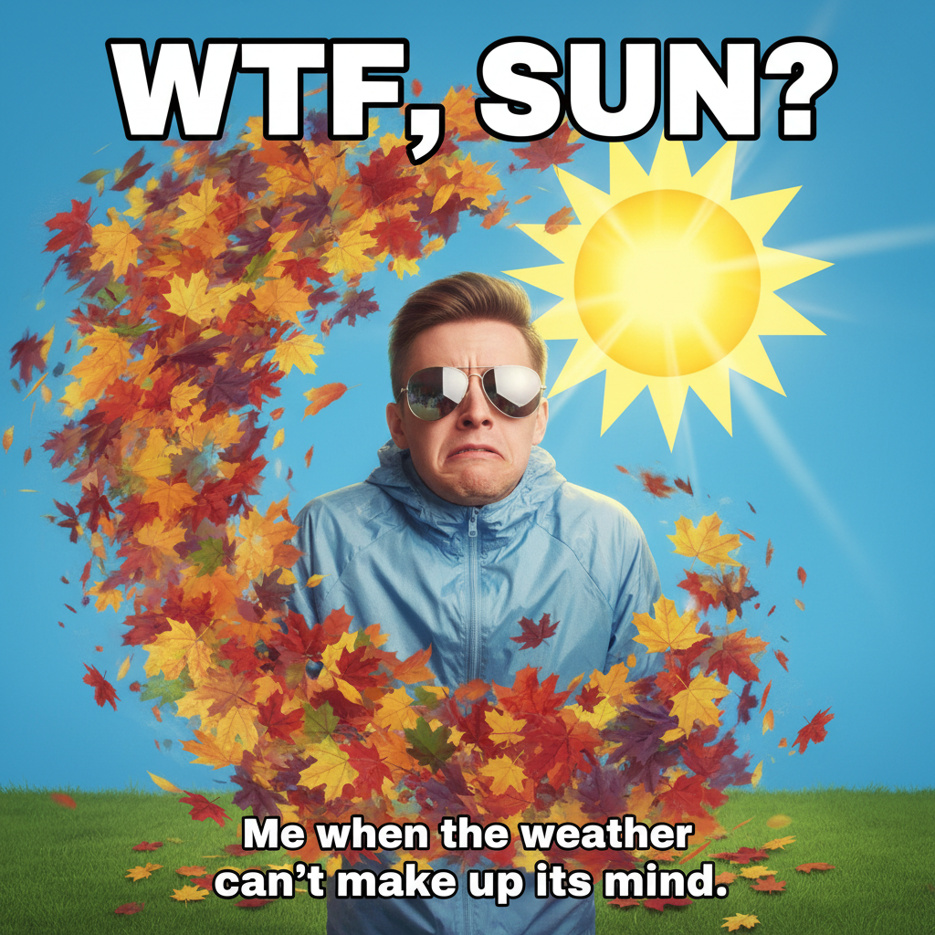 It's 75 degrees and sunny but the wind is 'bitter.' Welcome to [Insert Your City Here].