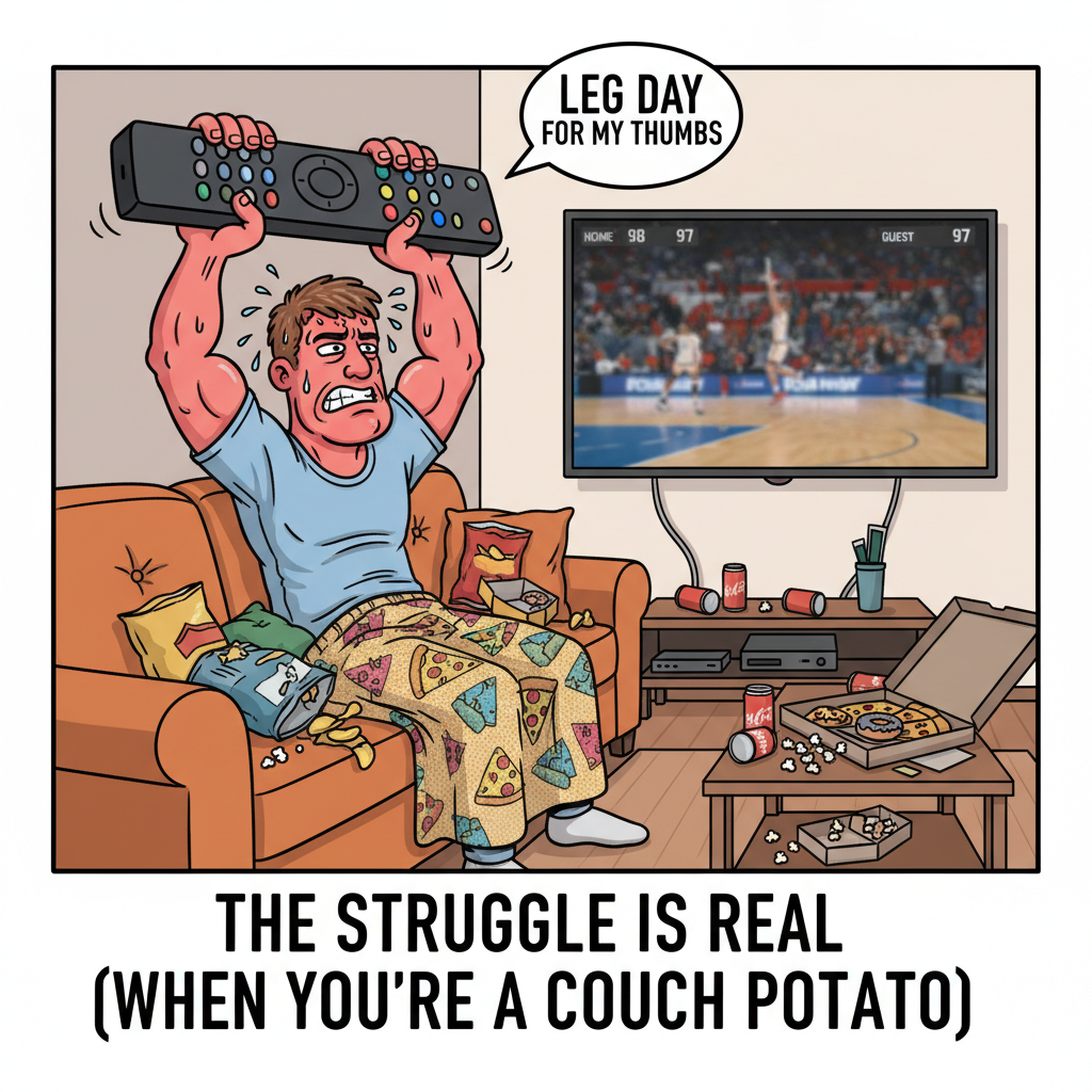 My weekend plans involve more 'bench pressing' a remote than actual weights.