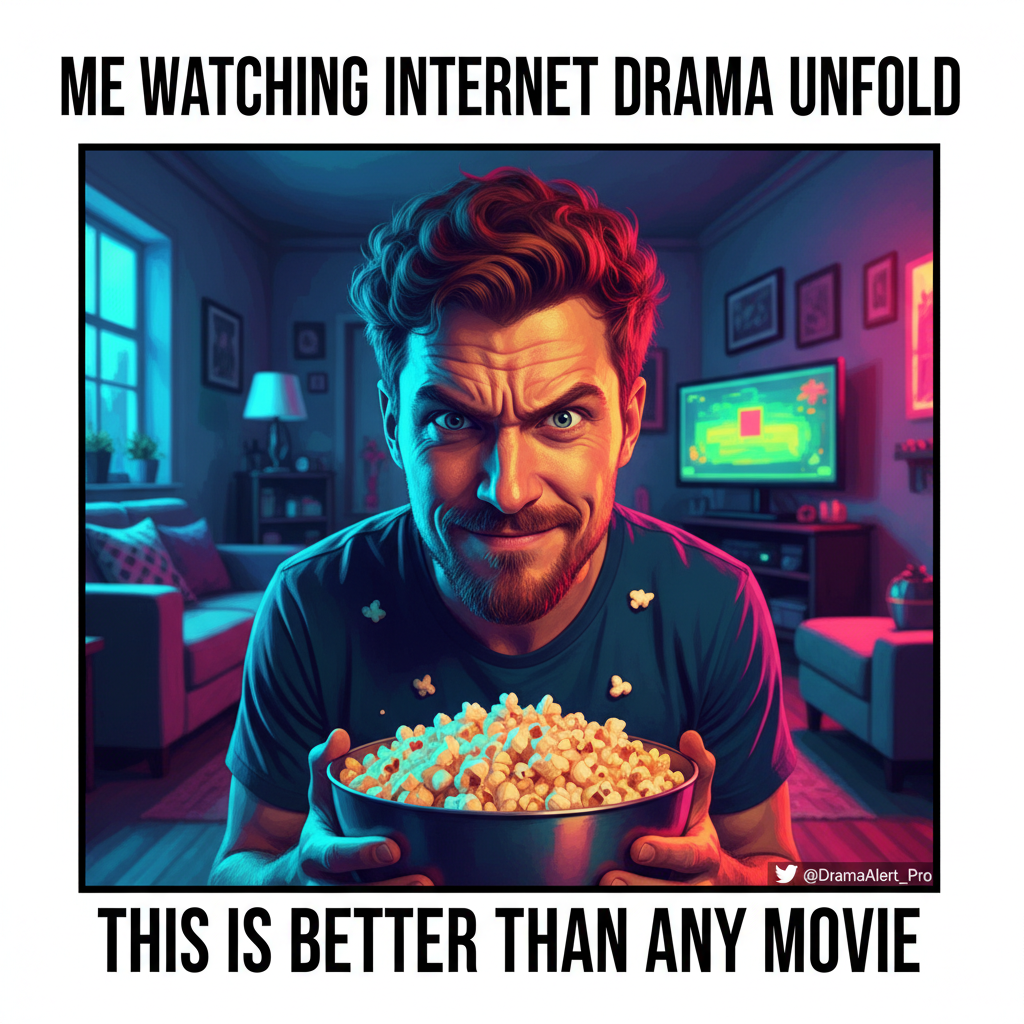 Me watching celebrity drama unfold like I'm a paid consultant.