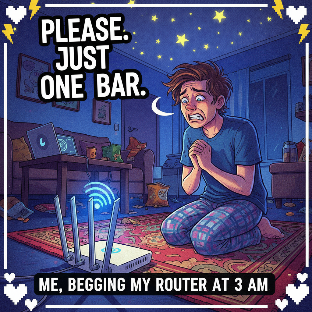 The WiFi went down. I've already stared at the router for 10 minutes. What now?