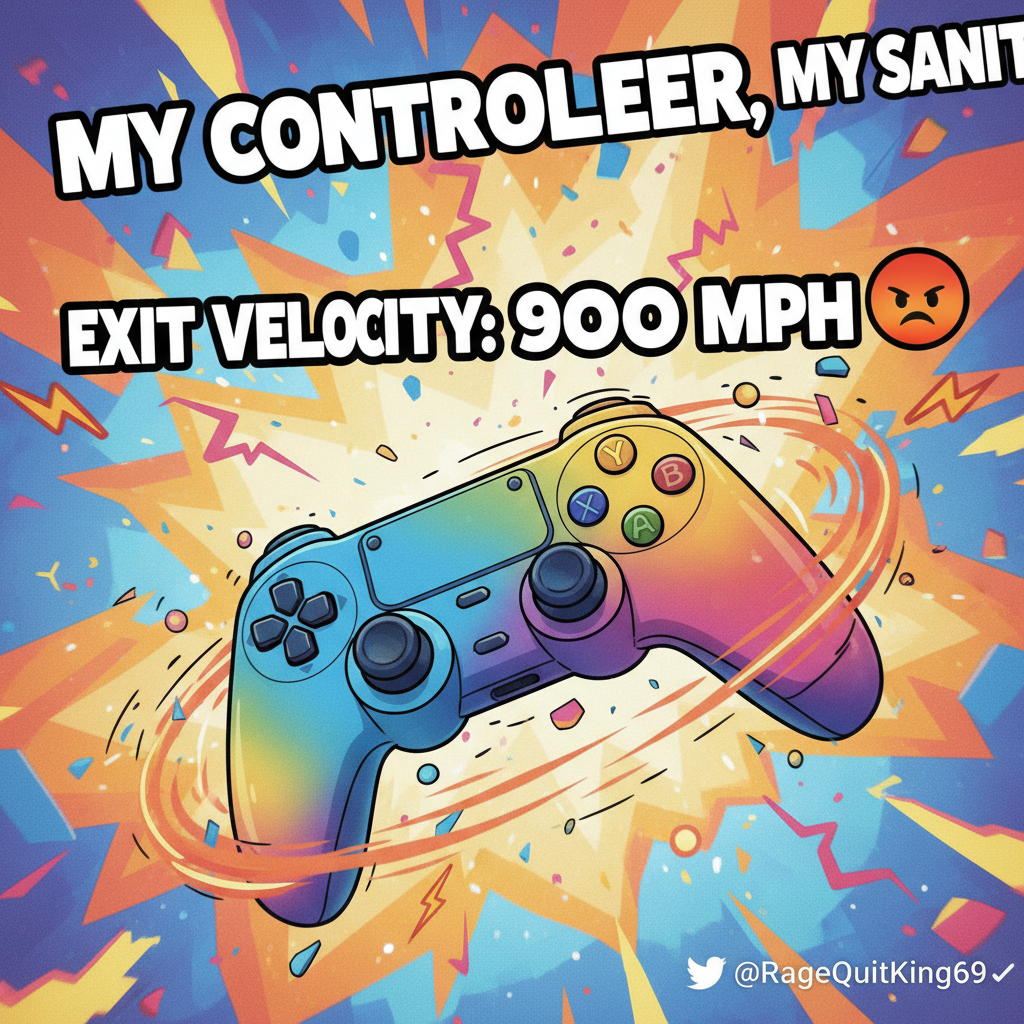 My controller just flew across the room. It's not rage, it's 'strategic repositioning.'