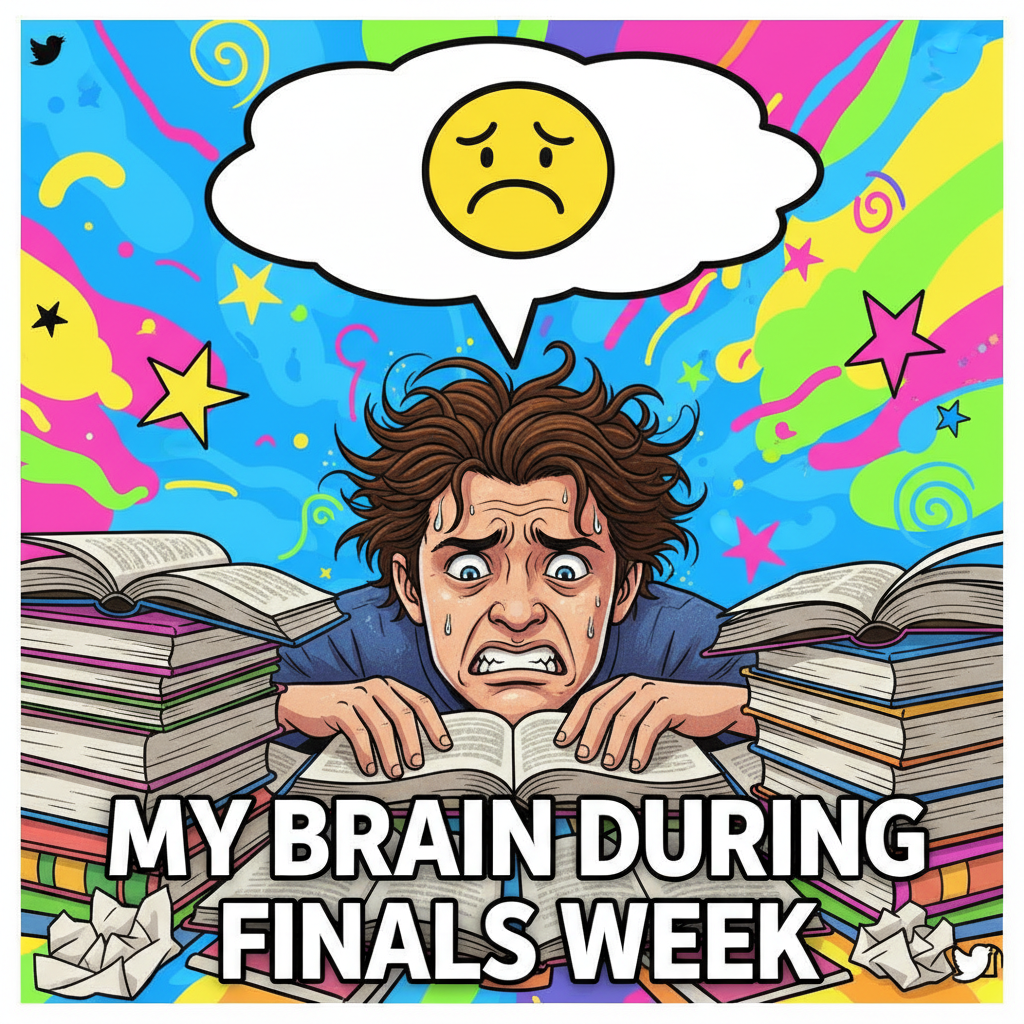 My brain during exam season: 'We've been over this. You know nothing.'