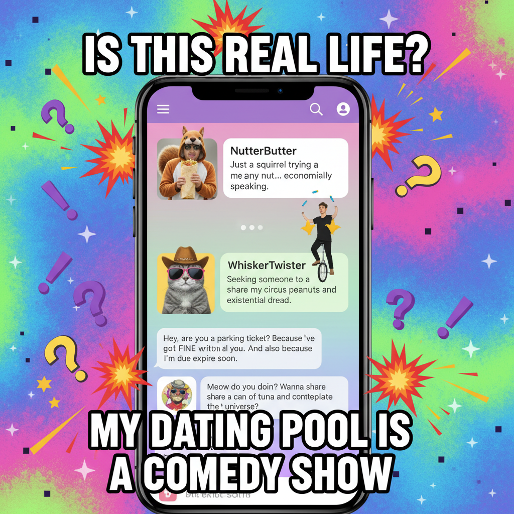 Dating apps are just a social experiment to see how much chaos we can handle.
