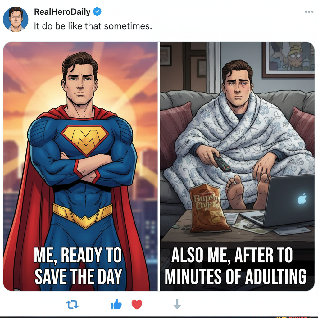 My Friday night plans: World domination. My Friday night reality: Domination by my couch.