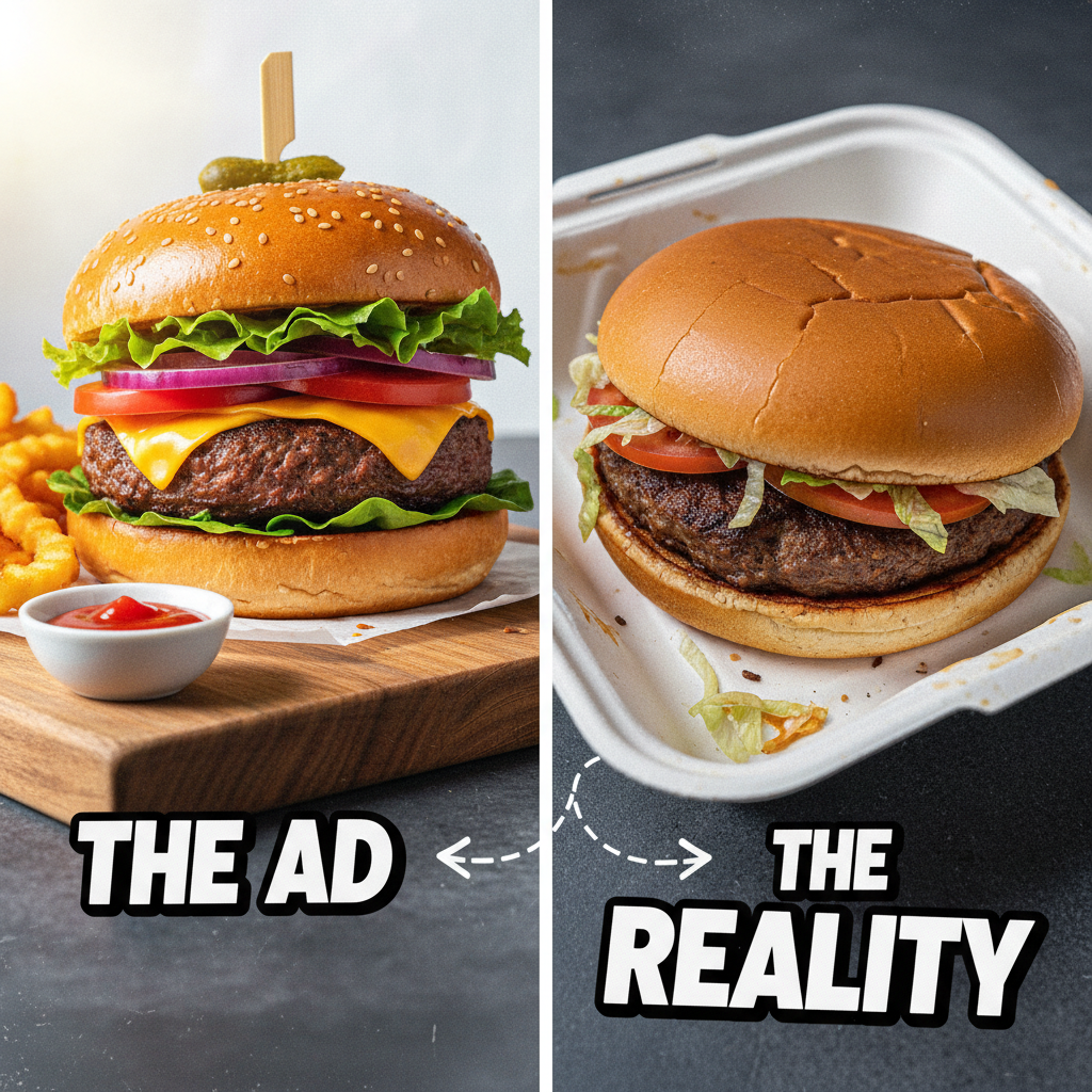 Ordered a gourmet burger. Got a sad patty floating in grease. 0/10, would not recommend.