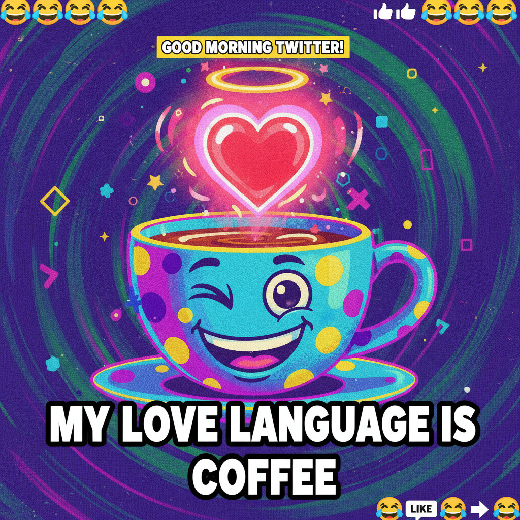 My blood type is coffee. My love language is a fresh brew. #CoffeeAddict