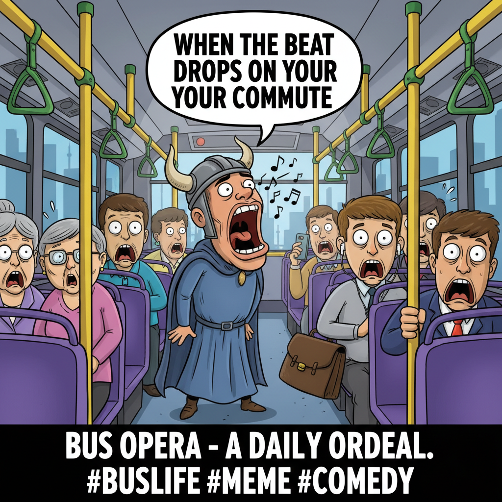 Just witnessed a full-on opera performance on the bus. Public transport never disappoints.