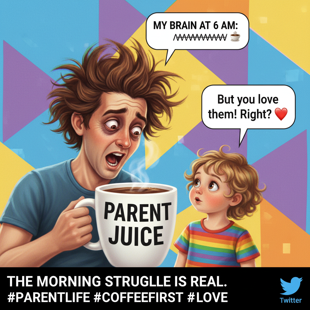 My kid just asked if I 'recharge' at night. Send help. And coffee.