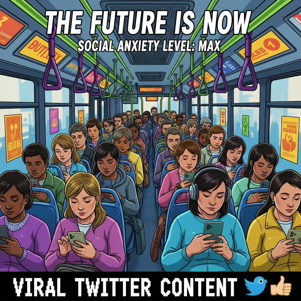 Public transport is just a social experiment on how long we can avoid eye contact.