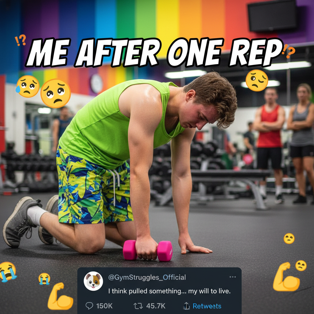 Went to the gym, did one rep, now I'm questioning all my life choices.