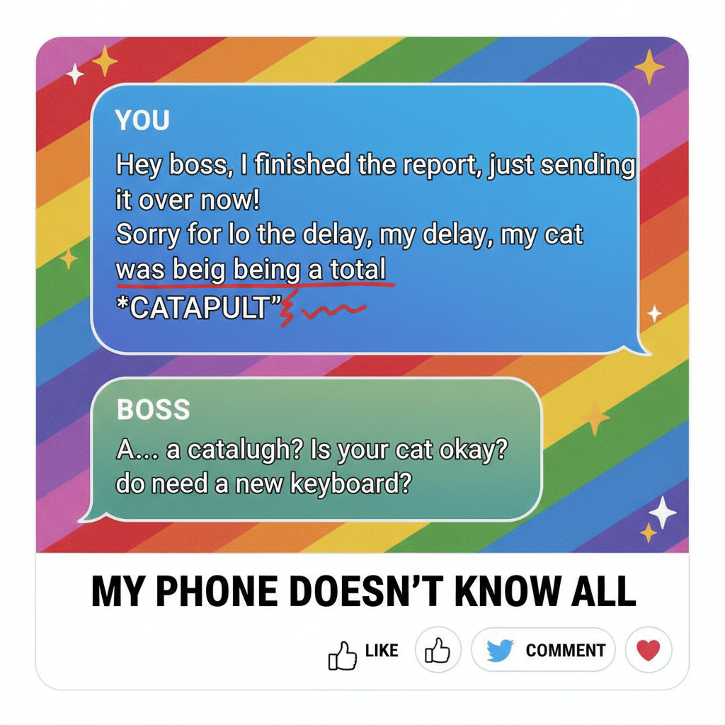 Autocorrect changed 'I'm coming' to 'I'm communism'. My boss is now very confused.