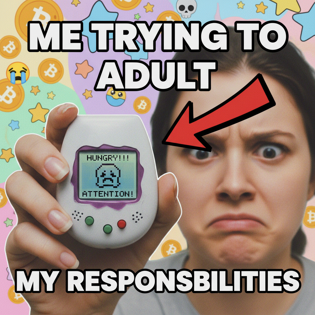 Found my old Tamagotchi. The sheer panic of keeping it alive is flooding back.