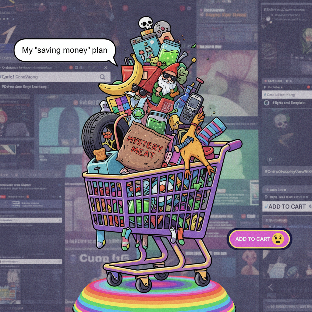 My online shopping cart is a monument to my impulsivity and poor choices.