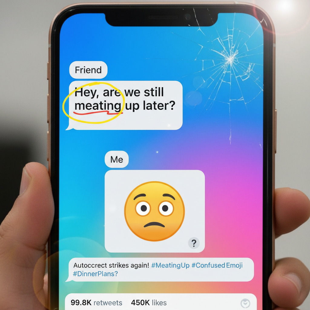 Autocorrect changed 'meeting' to 'meating'. My boss is now very confused.