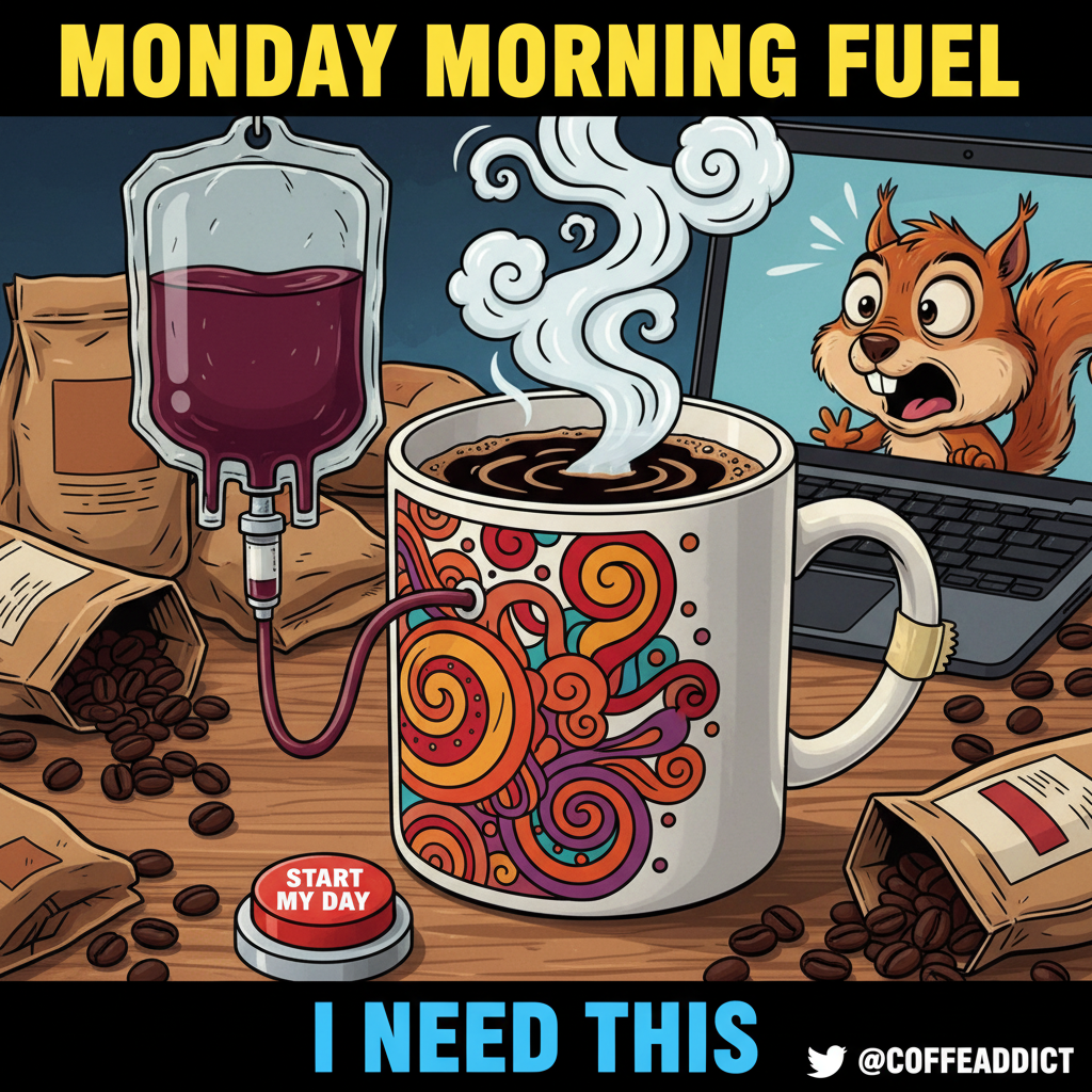 My blood type is coffee. My therapist said it's not a real blood type. I disagree.