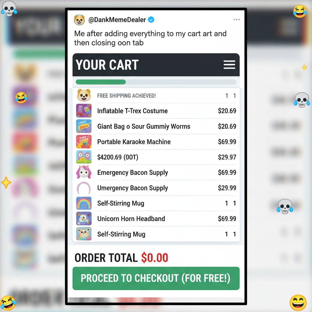 My online shopping cart is basically a museum of 'almost bought it' items.