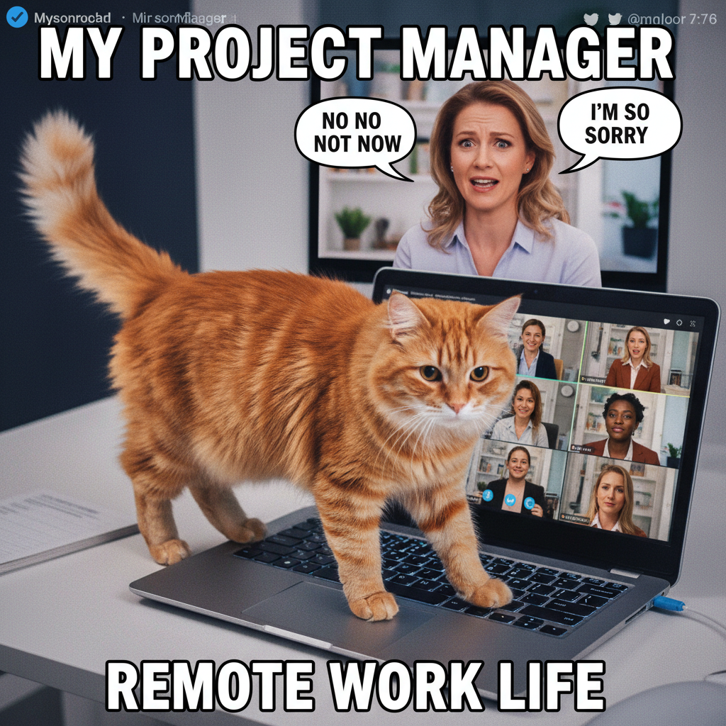 My cat just walked across my keyboard during a client call. I'm fine. This is fine.