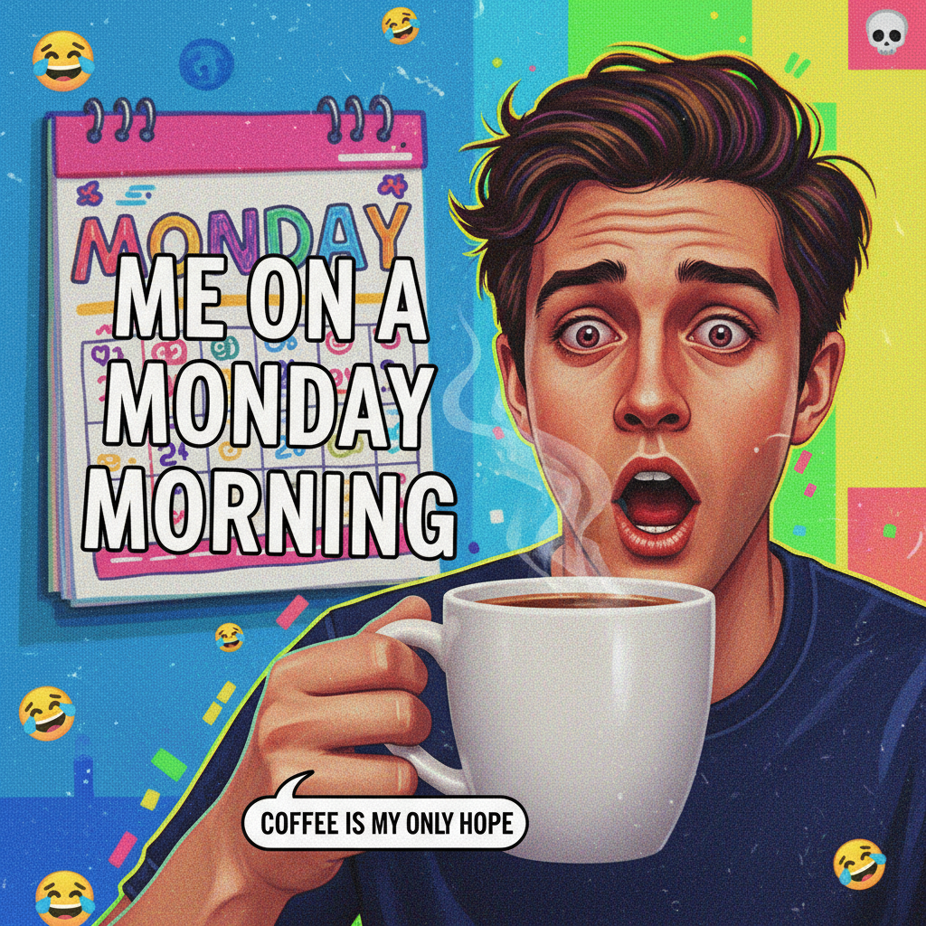 My brain on Monday morning: 'Did I actually sleep, or was that just a long blink?'