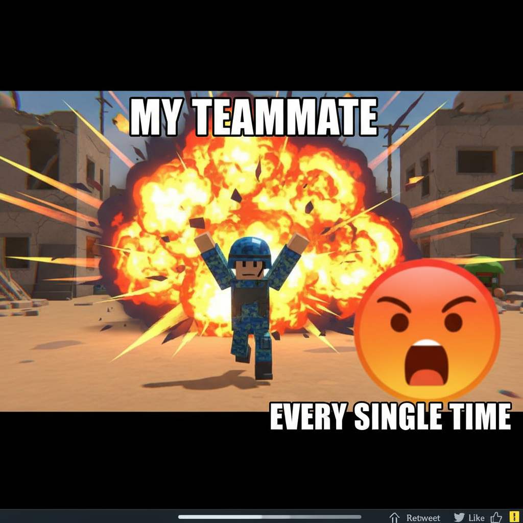 When your teammate runs into your perfectly placed grenade. I can't. I just can't. #Gaming