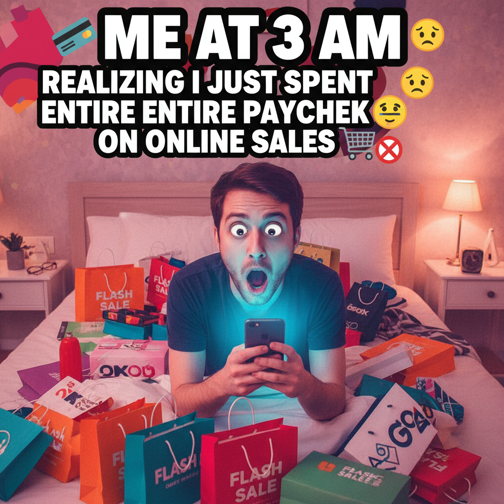 Me: 'I need to save money.' Also me: *buys another thing from an Instagram ad at 3 AM*