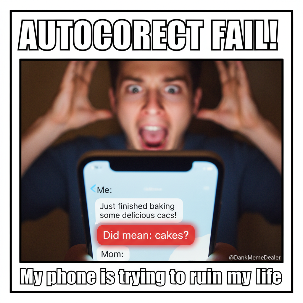 Autocorrect changing 'duck' to 'f***' right before I hit send to my boss. My career is over.