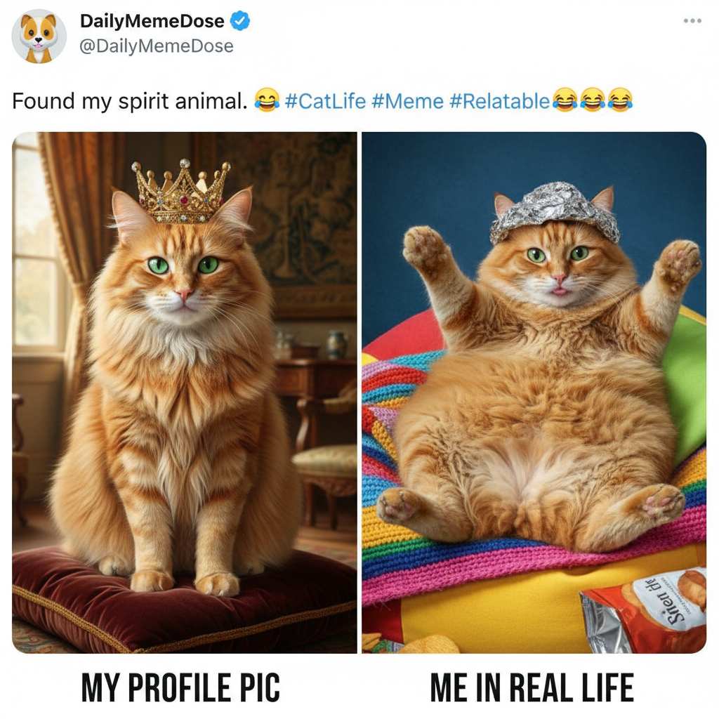 My pet is either a majestic creature or a furry potato. No in-between.