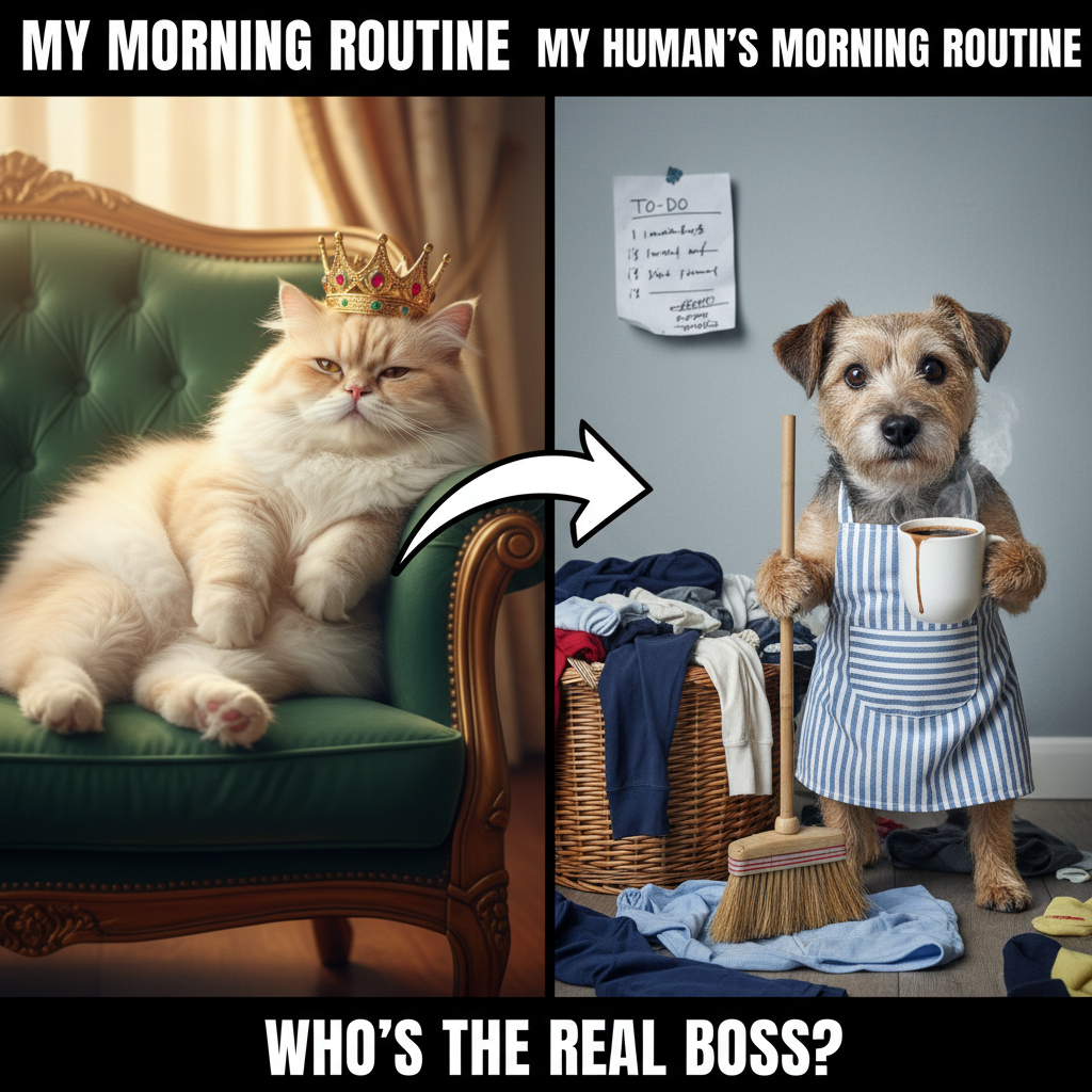 My spirit animal on a Saturday morning vs. my actual responsibilities