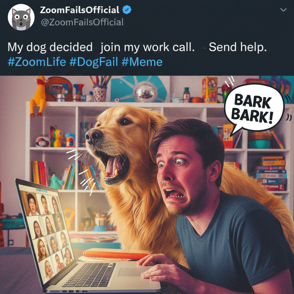 My mic was off, but my dog's bark wasn't. Entire Zoom meeting heard it.