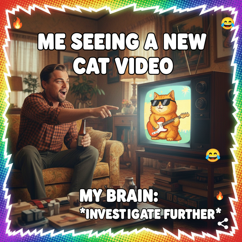 Me watching literally anything happen: *Leo DiCaprio pointing meme*