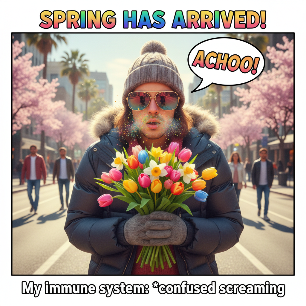 It's 70 degrees in February. My seasonal depression is confused, my allergies are thriving.