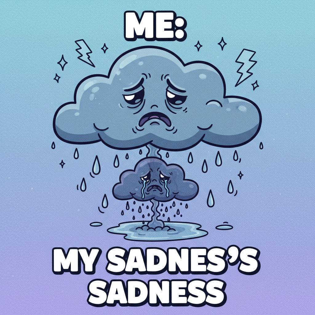 My seasonal depression has a seasonal depression. It's a meta-sadness.
