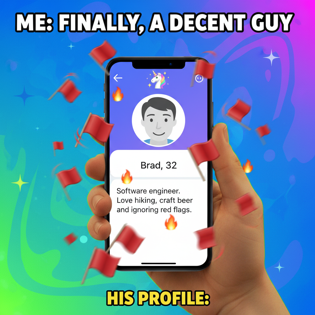 Dating apps are just a wild safari for red flags. Occasionally, you find a unicorn.