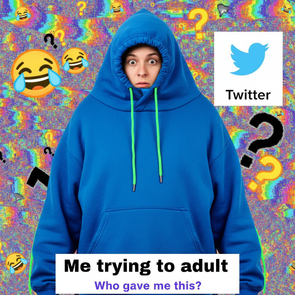 Ordered 'oversized' hoodie, got a tent. My entire family could live in this thing. #OnlineShoppingFail