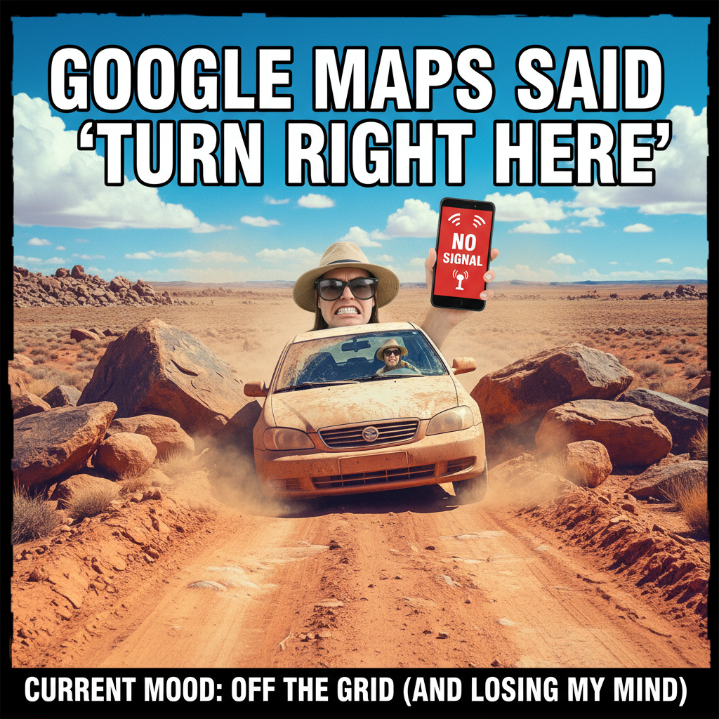 My 'scenic detour' was just 3 hours of gravel. Send snacks & bail money. #RoadTripFail