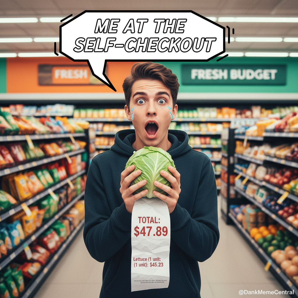 Just paid $12 for lettuce. Adulting is basically just paying for things you used to get for free.